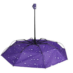 Imagen de Paraguas Corto Mini semi Automático Gotas Reforzado Lluvia