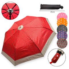 Paraguas Corto Mini semi Automático Reforzado Lluvia
