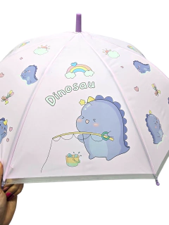 Imagen de Paraguas Infantil Largo Estampado Animales Reforzado