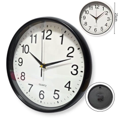 Reloj Pared Redondo 25cm Clasico Deco Decoracion Hogar