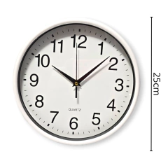 Reloj Pared Redondo 25cm Clasico Deco Decoracion Hogar en internet