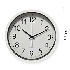 Reloj Pared Redondo 25cm Clasico Deco Decoracion Hogar en internet