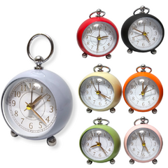 Reloj Despertador Metal Circular Analógico Deco Hogar - comprar online