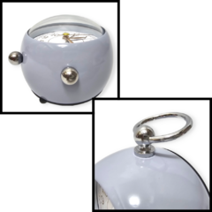 Reloj Despertador Metal Circular Analógico Deco Hogar - pachos