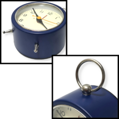 Reloj Despertador Metal Circular Analógico Deco Hogar - pachos