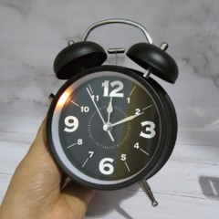 Reloj Despertador Metal Campana Analógico Deco - tienda online