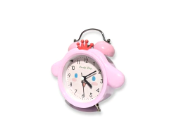 RELOJ DESPERTADOR PLASTICO 2 COLORES CON LUZ A PILA 10CM - comprar online