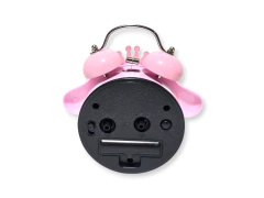 Imagen de RELOJ DESPERTADOR PLASTICO 2 COLORES CON LUZ A PILA 10CM