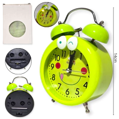 Reloj Despertador Metal Circular Analógico Deco Hogar - comprar online