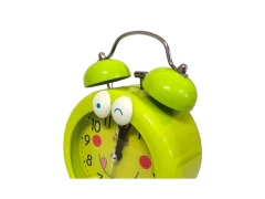 Reloj Despertador Metal Circular Analógico Deco Hogar