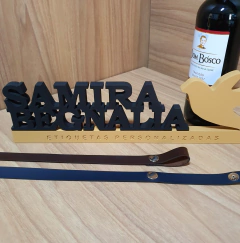 Alça Porta Vinho Lisa/ com Botão de Pressão