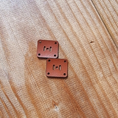 *PRONTA-ENTREGA* Placa de Couro Sintético para Botão Imantado de 18mm - loja online
