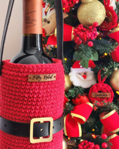 *PRONTA-ENTREGA* Kit de Acessórios Porta Vinho Natalino na internet