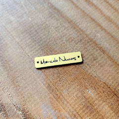 Placa Polly ate 4x4 cm - Samira Begnalia