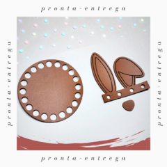 **PRONTA-ENTREGA** Kit Páscoa Aplique Orelhas de Coelho + Focinho + Base - comprar online