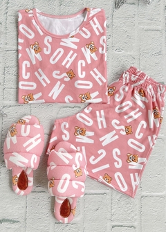 Set Letters rosa algodón