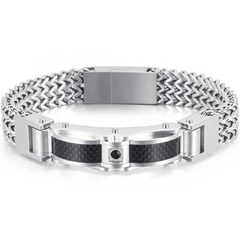 Pulseira Masculina Conquista Aço Inox Premium