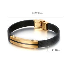 Pulseira Masculina Casual de Couro Linha Premium - loja online