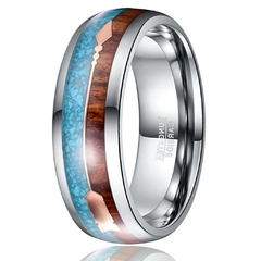 Anel Masculino Seta Premium Tungstênio 8mm