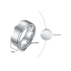 Anel Masculino Giratório Aço Inox 8mm na internet