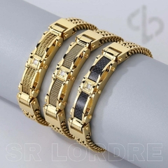 Imagem do Pulseira Masculina Conquista Aço Inox Premium