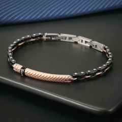 Pulseira Masculina Sénior Cerâmica Aço Inoxidavel Luxo na internet