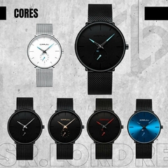Relógio Masculino Slim Premium Estilo Minimalista na internet