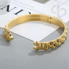 Bracelete Masculino Aço Inox Tendência Wiz