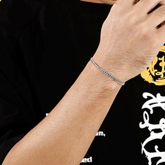 Pulseira Masculina Corrente Elo Aço Inox Premium - comprar online