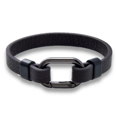 Pulseira Masculina For Man de Couro Fecho Encaixe
