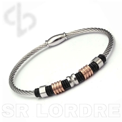 Imagem do Bracelete Masculino Aço Inox Elegance