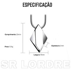 Imagem do Colar Masculino Colina Corrente Rabo de Rato Tungstênio 60cm