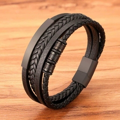Pulseira Masculina Senior de Couro e Fecho Magnético - loja online