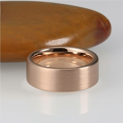 Anel Masculino Clássico Rose Tungstênio - comprar online