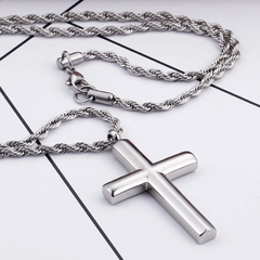 CORRENTE CRUCIFIXO LISO - comprar online