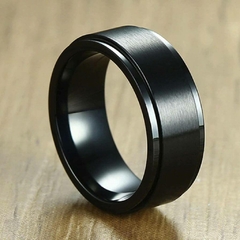 Anel Masculino Giratório Aço Inox 8mm - loja online