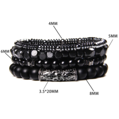 KIT PULSEIRA PREMIUM PEDRAS NATURAIS - Pulseiras e Acessórios Masculino | Sr Lordre