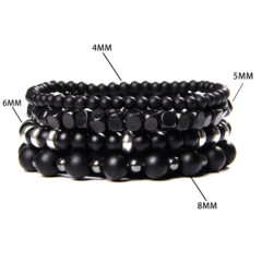 KIT PULSEIRA PREMIUM PEDRAS NATURAIS - Pulseiras e Acessórios Masculino | Sr Lordre