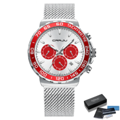 Relógio Masculino Grille Prata Quartzo Premium - loja online