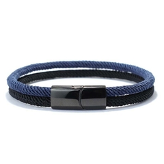 Pulseira Masculina Alar Corda Náutica Dupla