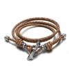 Pulseira Masculina Dragão de Couro Genuíno Fecho Ajustavel - comprar online