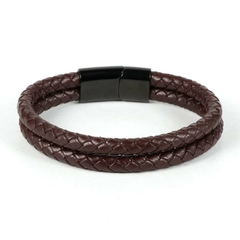 Pulseira Masculina Design de Couro Fecho Magnético - Pulseiras e Acessórios Masculino | Sr Lordre
