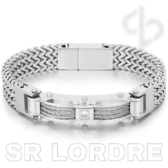 Imagem do Pulseira Masculina Conquista Aço Inox Premium