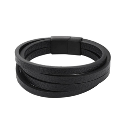 Pulseira Masculina couro Clássica Premium - loja online