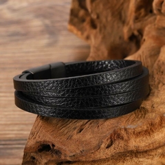 Pulseira Masculina couro Clássica Premium - Pulseiras e Acessórios Masculino | Sr Lordre