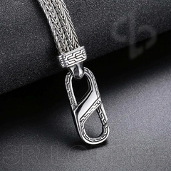 Imagem do Bracelete Masculino Aço Inox Fecho Gancho Premium