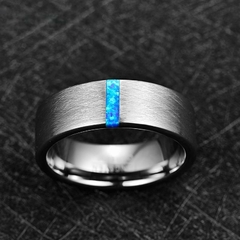 Anel Masculino Impacto Tungstênio 8mm - Pulseiras e Acessórios Masculino | Sr Lordre