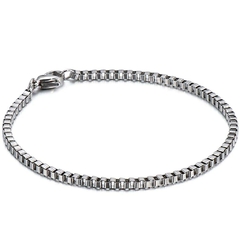 Pulseira de Corrente Veneziana Aço Inoxidável