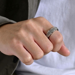 Anéis Masculino Giratórios Aço Inox