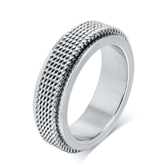 Anéis Masculino Giratórios Aço Inox